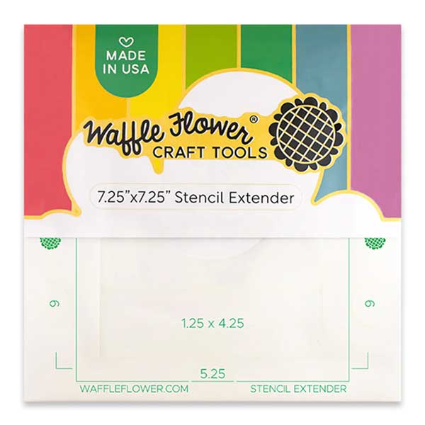 Waffle Flower 7.25 x 7.25 Stencil Extender