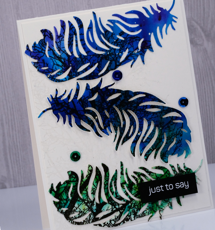 Penny Black Light As A Feather Creative Die