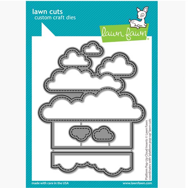 Lawn Fawn Platform Pop-up Cloud Inserts Lawn Cuts