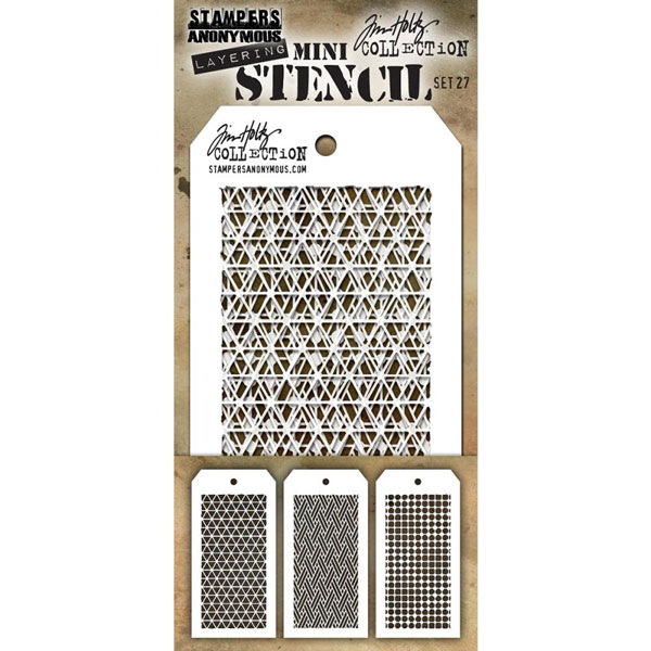 Tim Holtz Mini Layering Stencil, Set #27