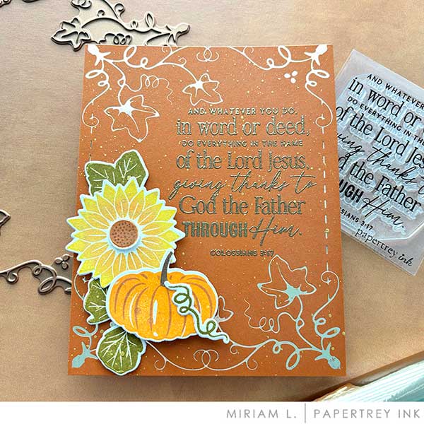 Papertrey Ink Fall Harvest Hot Foil Plate