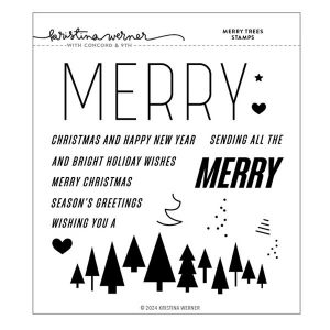 Concord & 9th – Kristina Werner Merry Trees Stamp Set