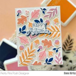 Pretty Pink Posh Solid Fall Foliage Stamp