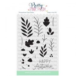 Pretty Pink Posh Solid Fall Foliage Stamp