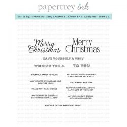 Papertrey Ink This is Big Sentiments: Merry Christmas Stamp