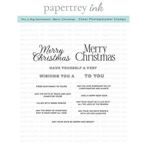 Papertrey Ink This is Big Sentiments: Merry Christmas Stamp