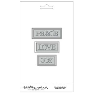 Concord & 9th - Kristina Werner Peace Love Joy Frames Dies