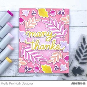 Pretty Pink Posh Solid Fall Foliage Dies class=