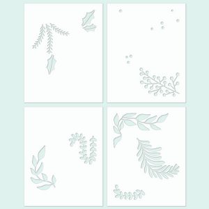 Concord & 9th Holiday Sprigs Stencil Pack