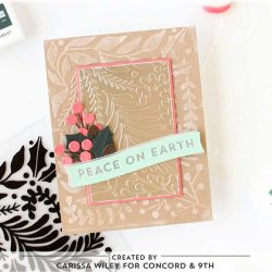 Concord & 9th Holiday Sprigs Embossing Folder