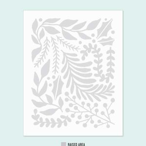 Concord & 9th Holiday Sprigs Embossing Folder