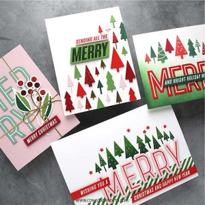 Concord & 9th - Kristina Werner Merry Trees Stencil Pack class=