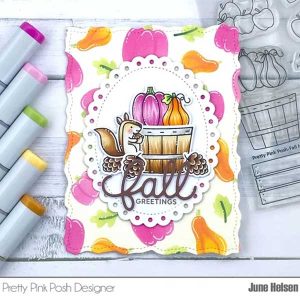 Pretty Pink Posh Layered Autumn Harvest Stencils class=