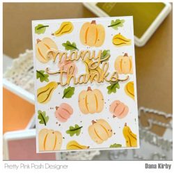 Pretty Pink Posh Layered Autumn Harvest Stencils