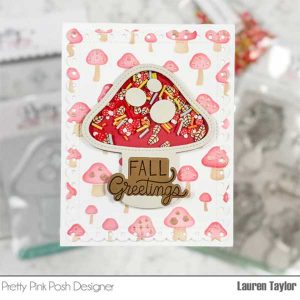 Pretty Pink Posh Layered Mushrooms Stencils class=