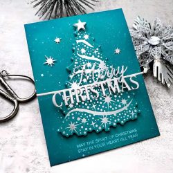 Papertrey Ink Sparkling Tree Hot Foil Plate with Coordinating Die