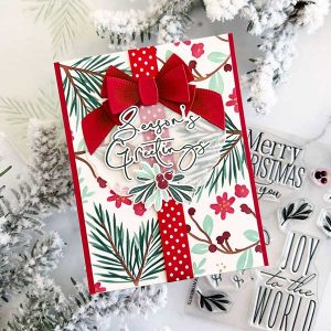 Papertrey Ink Winter Foliage Stencil Collection class=