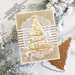 Papertrey Ink Sparkling Tree Hot Foil Plate with Coordinating Die