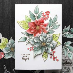 Concord & 9th Pretty Poinsettias Stamp Set