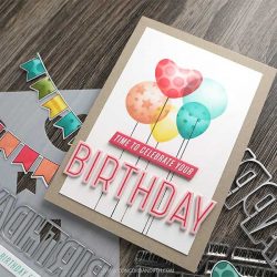 Concord & 9th – Kristina Werner Happy Birthday Words Stamp Set