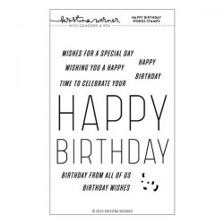 Concord & 9th - Kristina Werner Happy Birthday Words Stamp Set