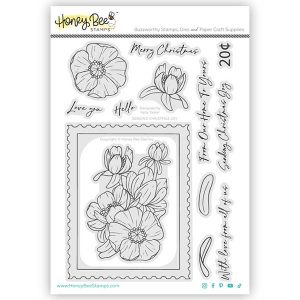 Honey Bee Stamps Sending Christmas Joy Stamp