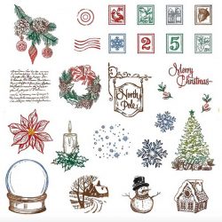 Honey Bee Stamps Postmarked: Holiday Stamp