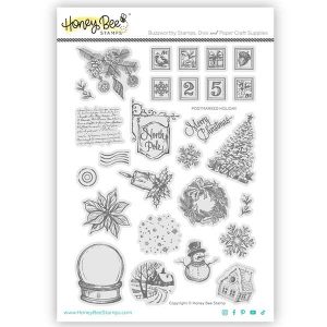 Honey Bee Stamps Postmarked: Holiday Stamp