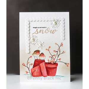 Penny Black Snow Builder Stamp class=