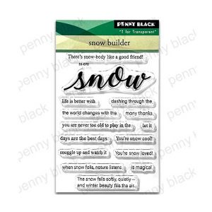 Penny Black Snow Builder Stamp