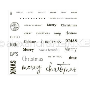 Alexandra Renke Merry & Bright Christmas Time Stamp