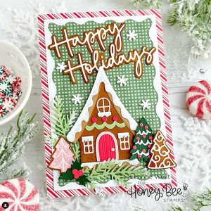 Honey Bee Stamps Peppermint Village Stamp class=