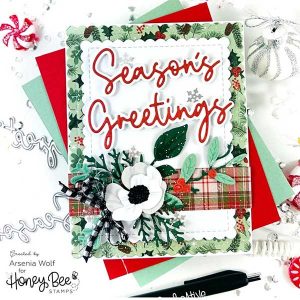 Honey Bee Stamps Lovely Layers: Mini Holiday Florals Dies class=