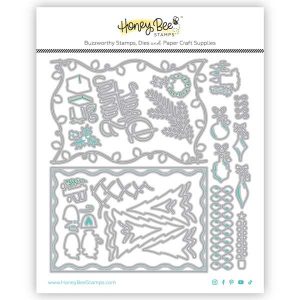 Honey Bee Stamps Postcard Holiday Add-On Dies