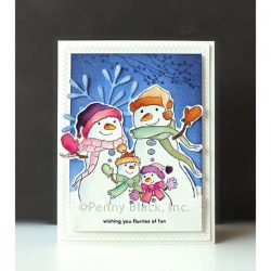 Penny Black Snow Folks Stamp