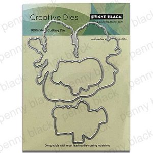 Penny Black Snow Folks Cut Out Die