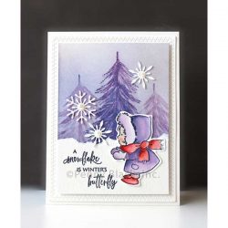 Penny Black Snow Folks Stamp