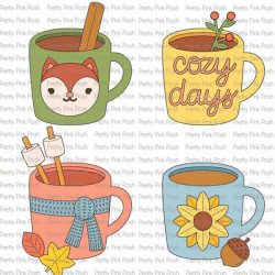 Pretty Pink Posh Fall Mug Additions Dies