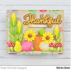 Pretty Pink Posh Thankful Script Hot Foil