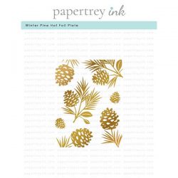 Papertrey Ink Winter Pines Hot Foil Plate