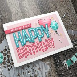 Concord & 9th – Kristina Werner Banners and Balloons Stamp Set