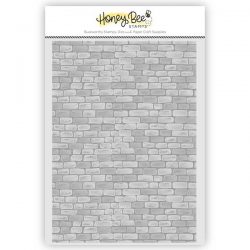 Honey Bee Stamps 3D Embossing Folder - Rustic Brick Wall