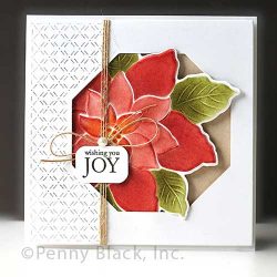 Penny Black Embossing Folder – 3D Poinsettia