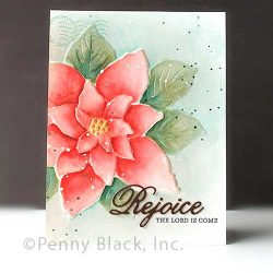 Penny Black Embossing Folder – 3D Poinsettia