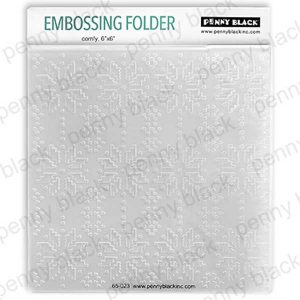 Penny Black Embossing Folder – Comfy