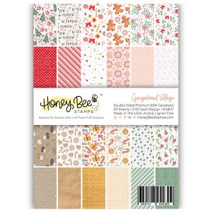 Honey Bee Stamps Gingerbread Village Paper Pad