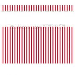 Alexandra Renke Design Paper: Small Stripes with Red Dots