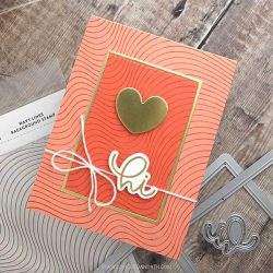 Concord & 9th – Kristina Werner Wavy Lines Background Stamp