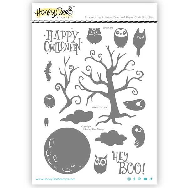 Honey Bee Stamps Owlloween Stamp