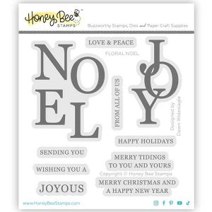 Honey Bee Stamps Floral Noel Stamp